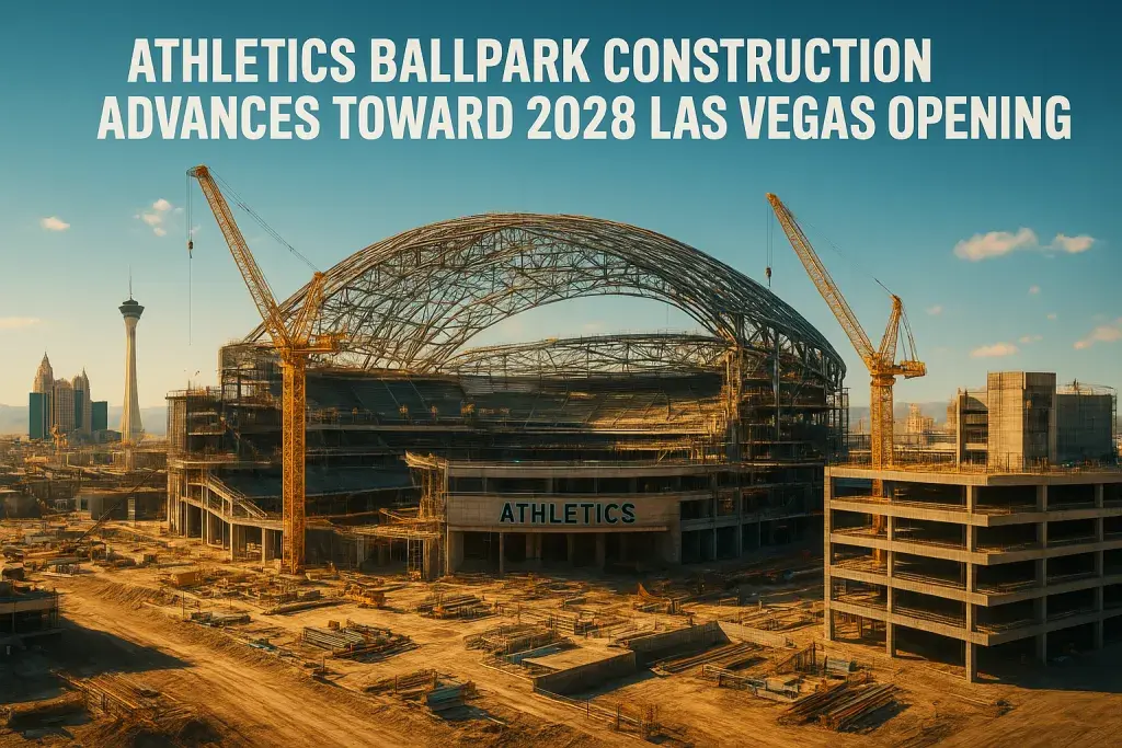 Athletics Ballpark Construction Advances Toward 2028 Las Vegas Opening