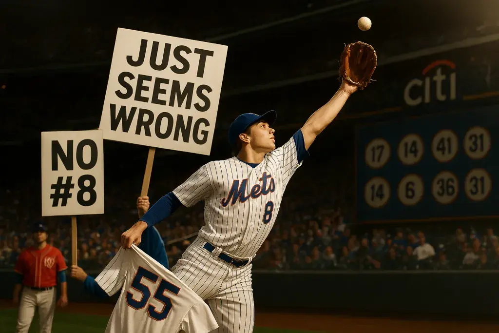 Mets reverse course on issuing team legend's famed number to prospect after fan outrage: 'Just seems wrong'