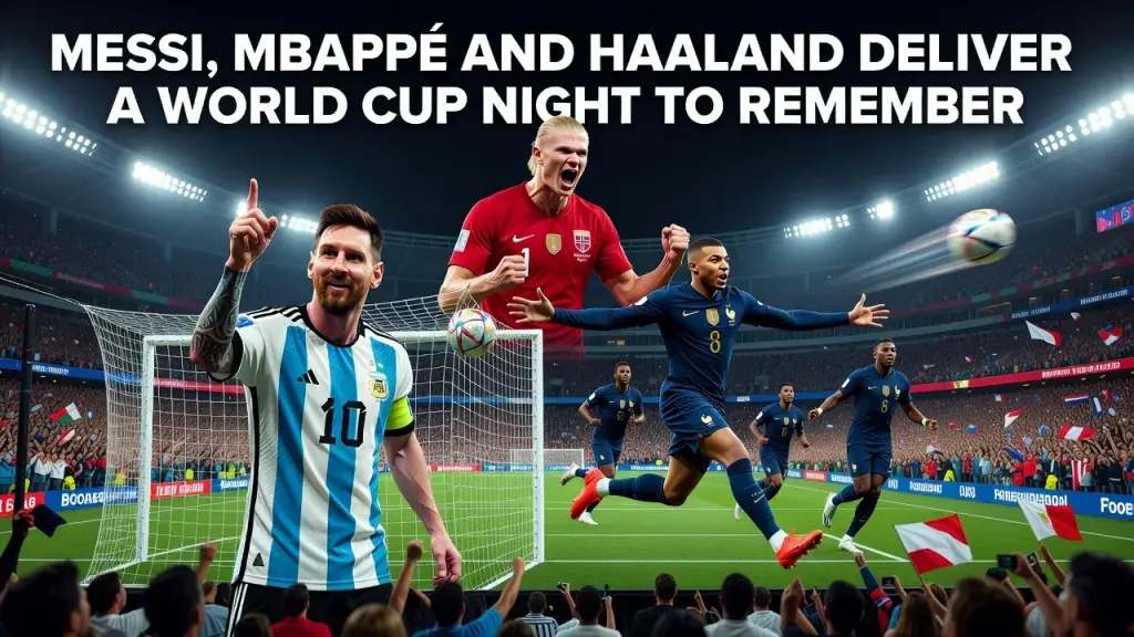 Messi, Mbappé and Haaland Deliver a World Cup Night to Remember