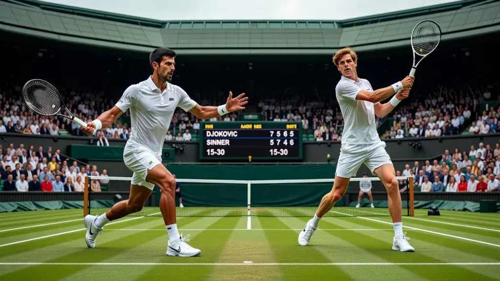 Djokovic and Sinner Collide at Wimbledon in a Semi-Final for the Ages