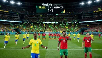 Brazil Held by Morocco in Group C Opener at MetLife Stadium