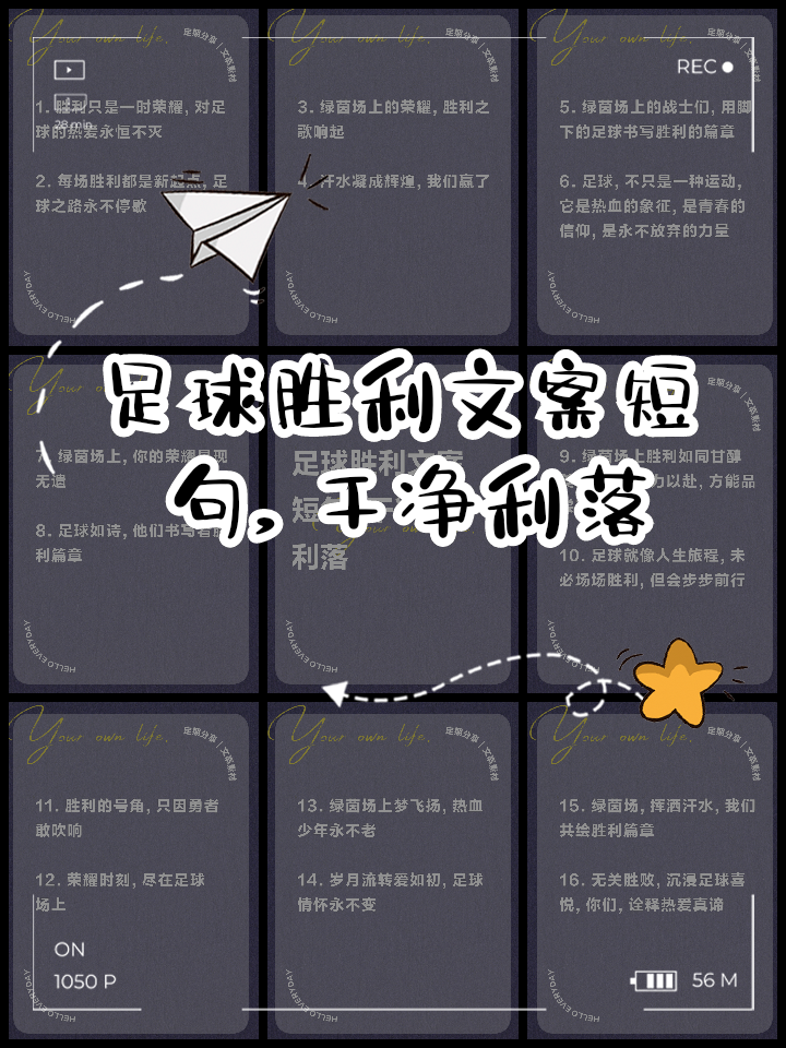 关于用汗水和努力铸就胜利的喜悦，足球是一种信念的信息
