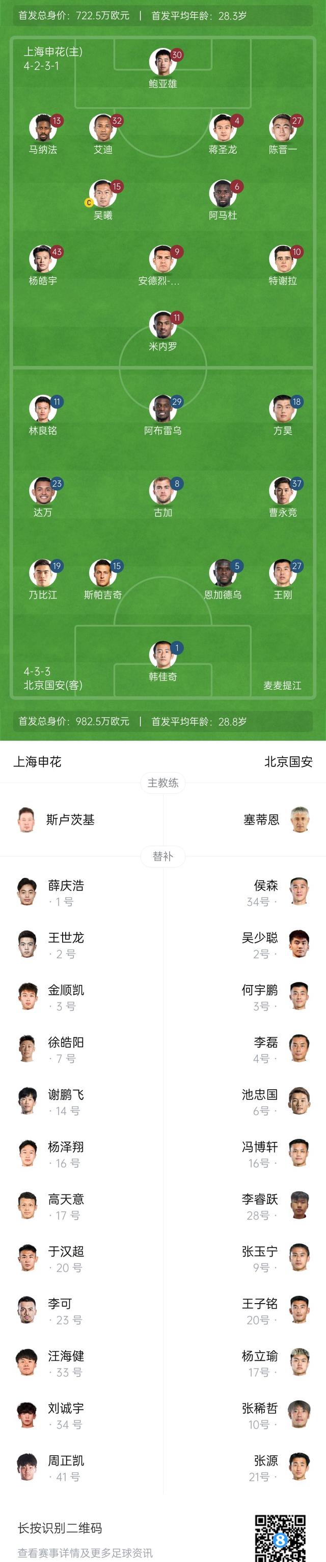 包含北京国安战平对手，积分榜排名稳定的词条